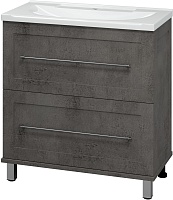 Misty Тумба с раковиной Марта 80 темный бетон